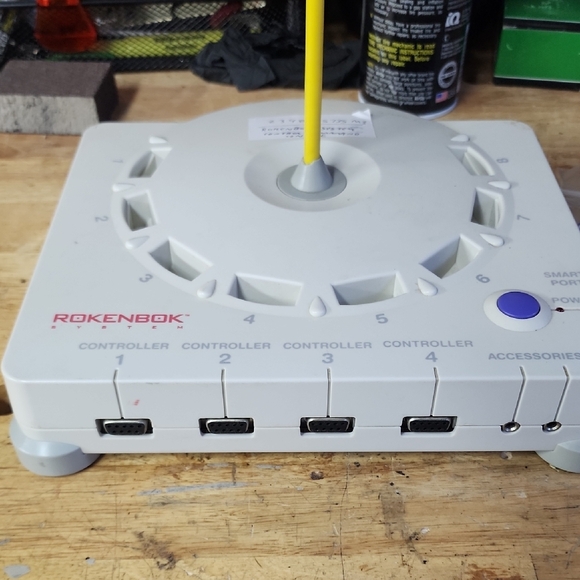 Rokenbok Controller | eBay ROKENBOK White Game Console with Controller And 4 Batteries For Vehicles